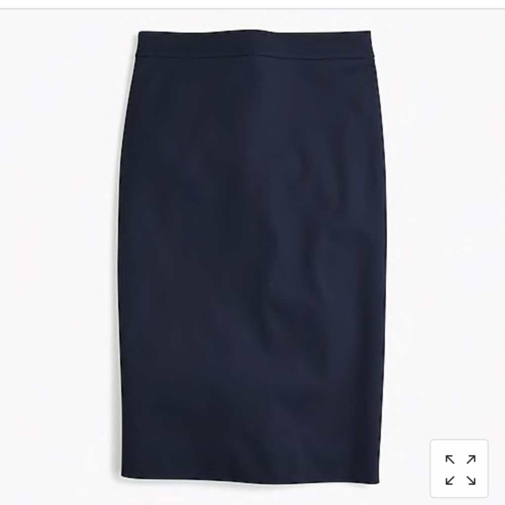 J. Crew navy No. 2 pencil skirt